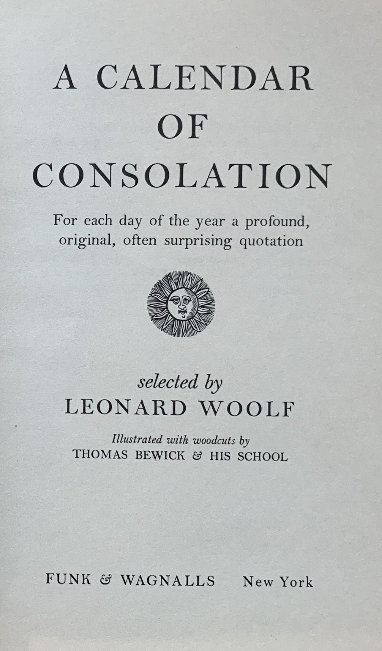 A Calendar of Consolation