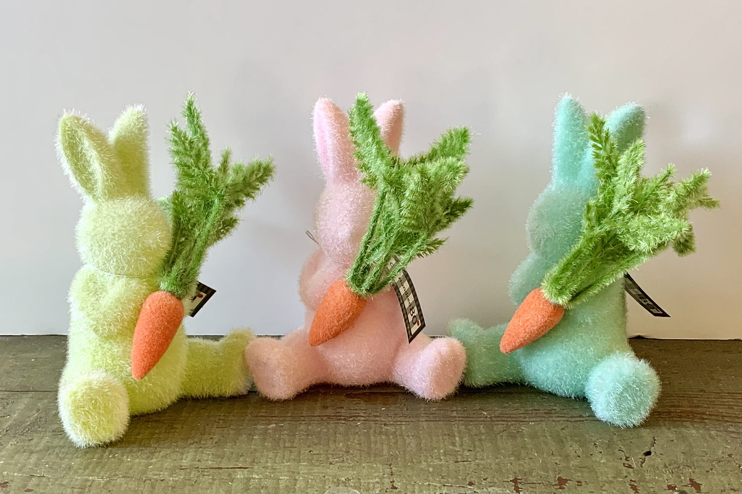 Flocked Bunny with Carrot