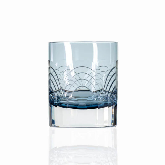 Cascades Blue 7 oz On the rocks Whiskey Glass