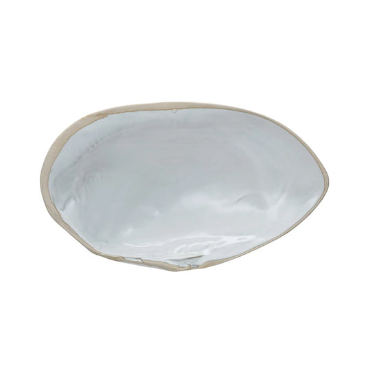 Stoneware Shell Shaped Dish (Each One Will Vary)