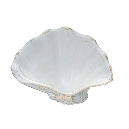 Stoneware Shell Shaped Dish