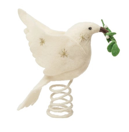 Wool Felt Dove Tree Topper