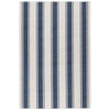 Blue Awning Stripe Machine Washable Rug 2x3