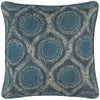 Willowleaf Linen Blue Decorative Pillow