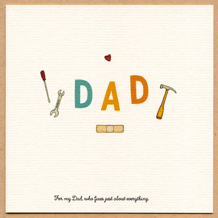 Dad Who Fixes Everything Father's Day Greeting Card