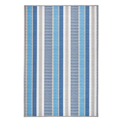 Always Greener Machine Washable Rug Blue Grey 2x3