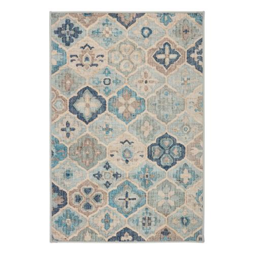 Pali Machine Washable Rug Blue 2x3