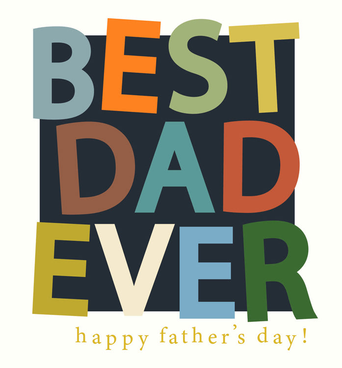 Best Dad Text Father's Day Card