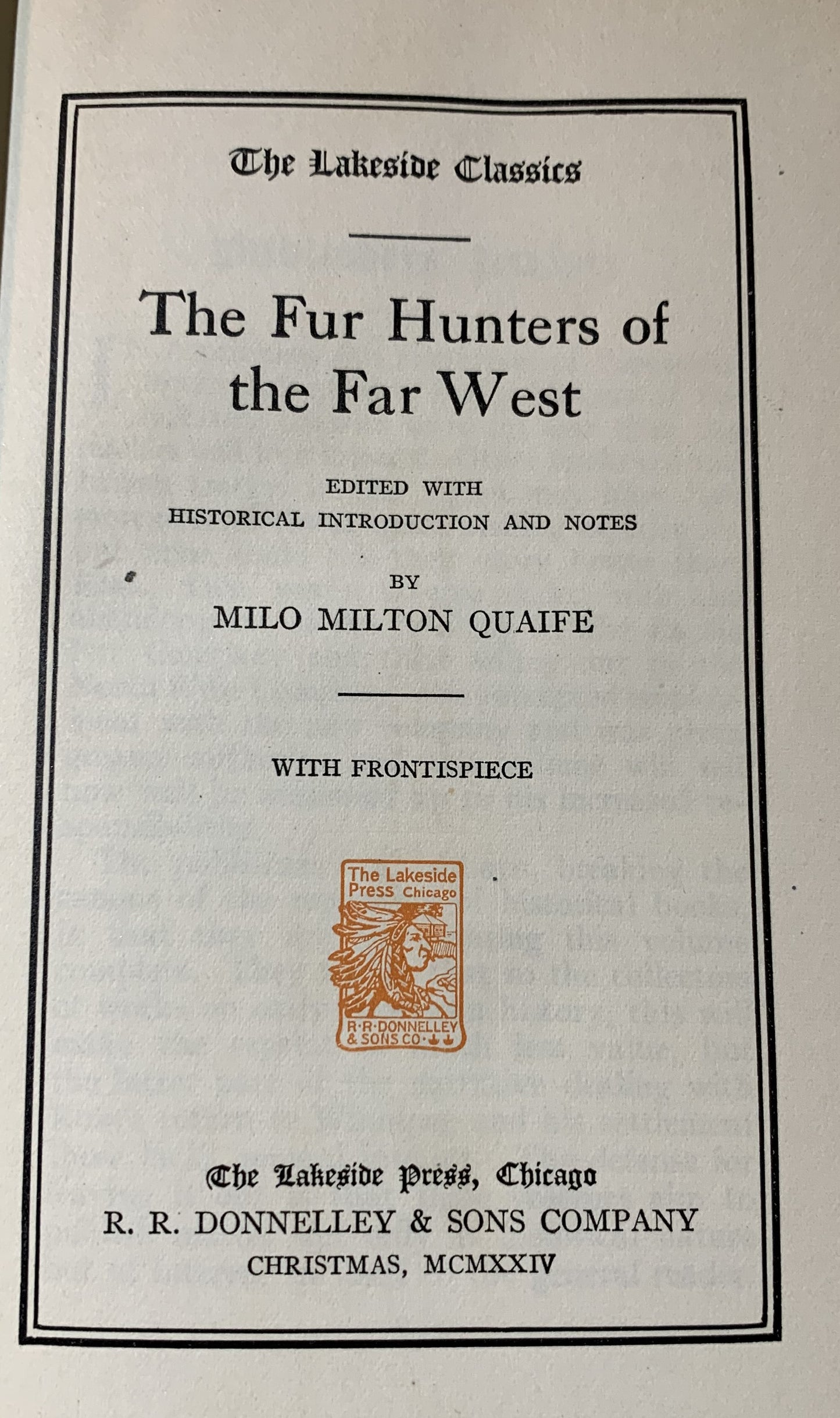 The Fur Hunters of the Far West