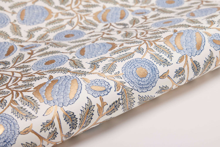 Handmade Mari Blue Single Sheet Wrap