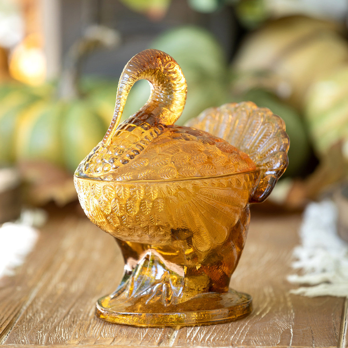 Glass Turkey Compote