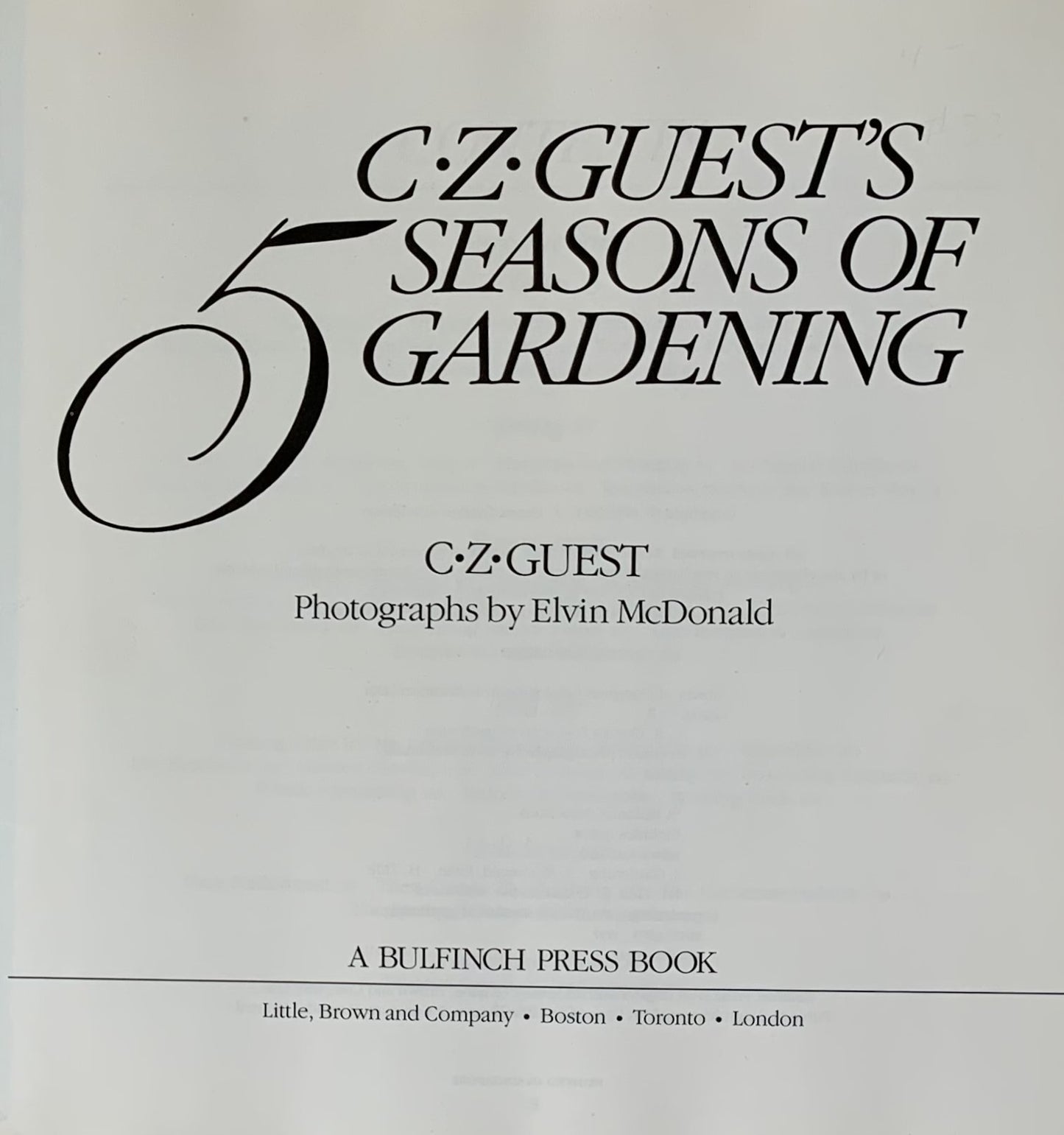 C. Z. Guest's 5 Seasons of Gardening