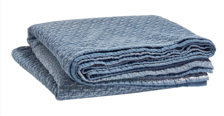 Hawley Matelasse Coverlet Twin in Indigo