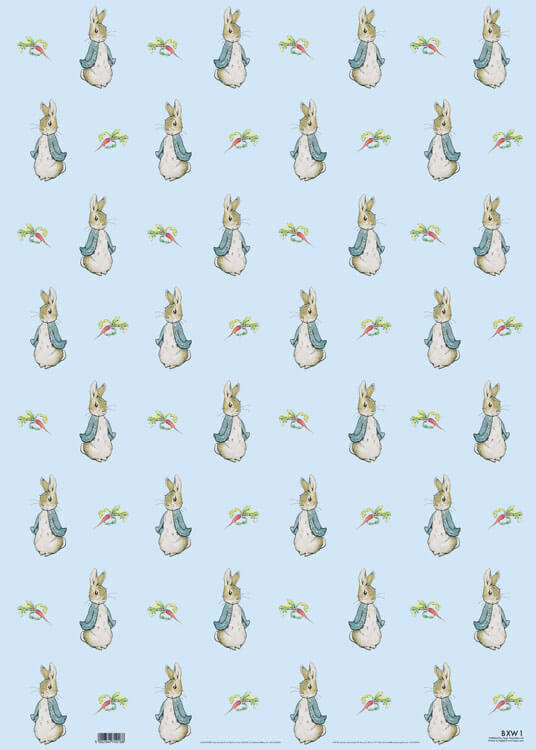 Blue Peter Rabbit Wrapping Paper