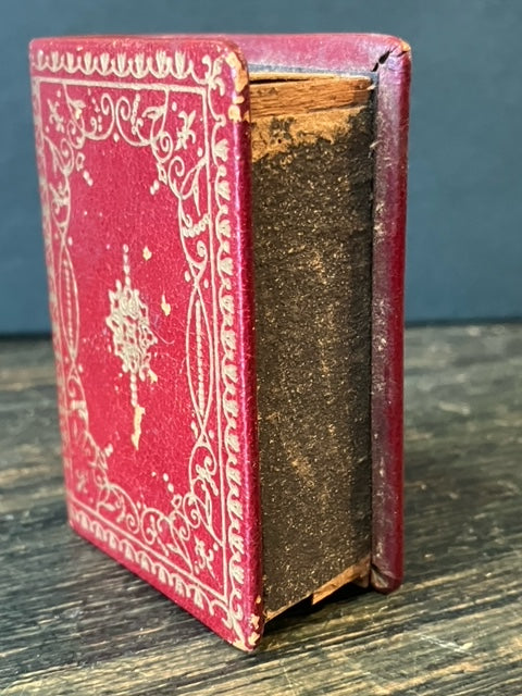 Little Leather Book Shaped Matchbox