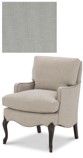 Armchair style # 6250-01 in Kyra Moon grade O, wood finish Ebony on Maple
