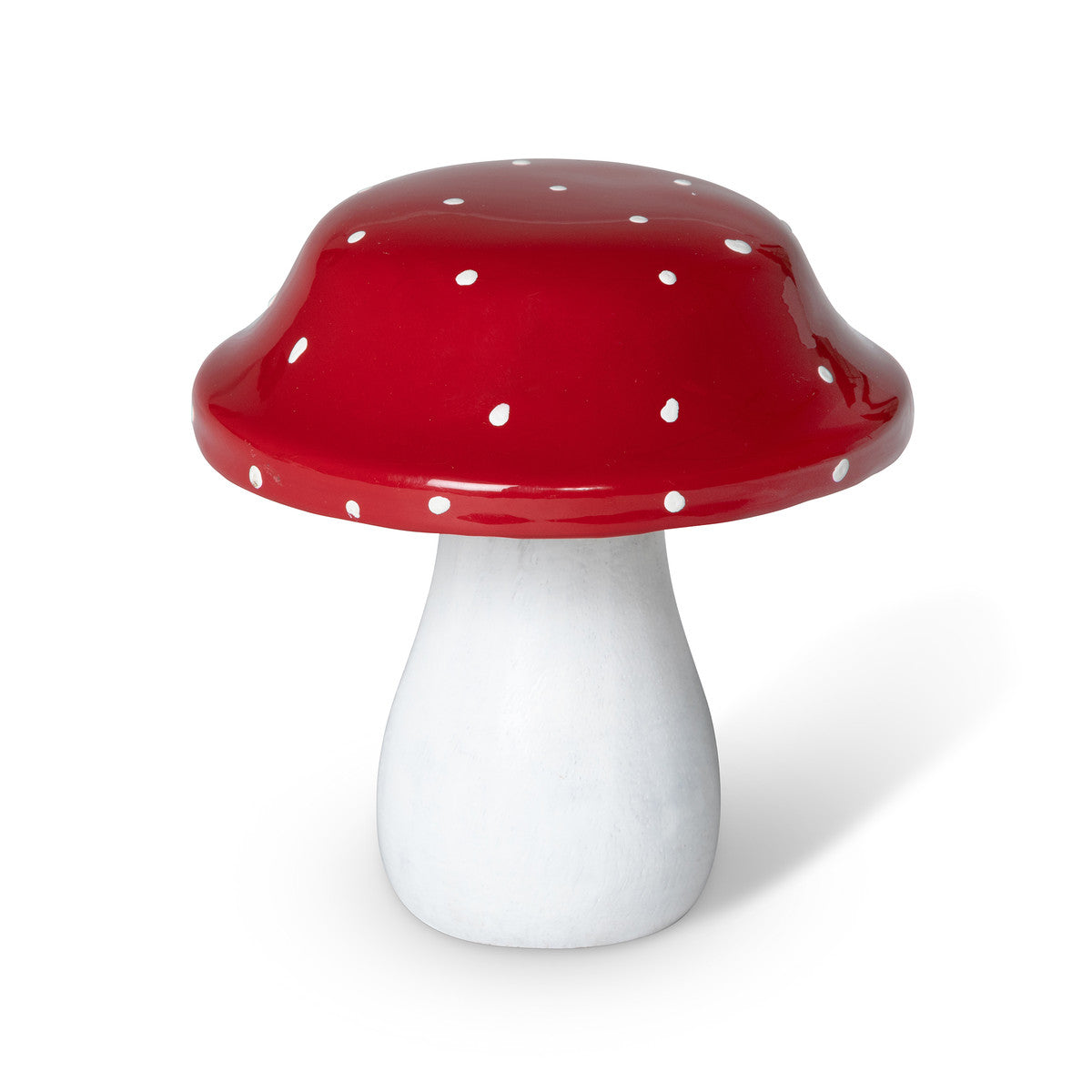 Medium Red Polka Dot Wooden Mushroom