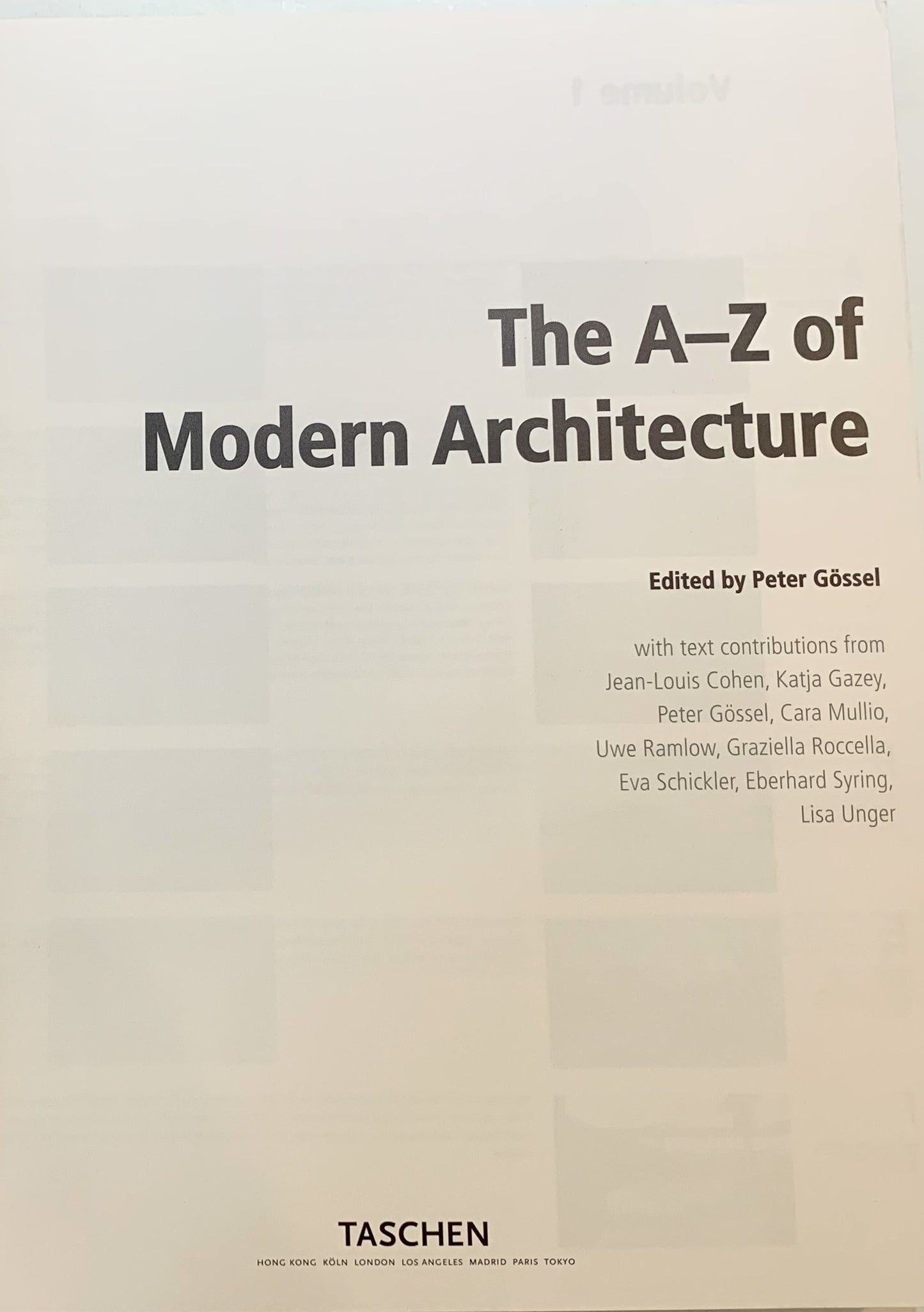 The A-Z of Modern Architecture