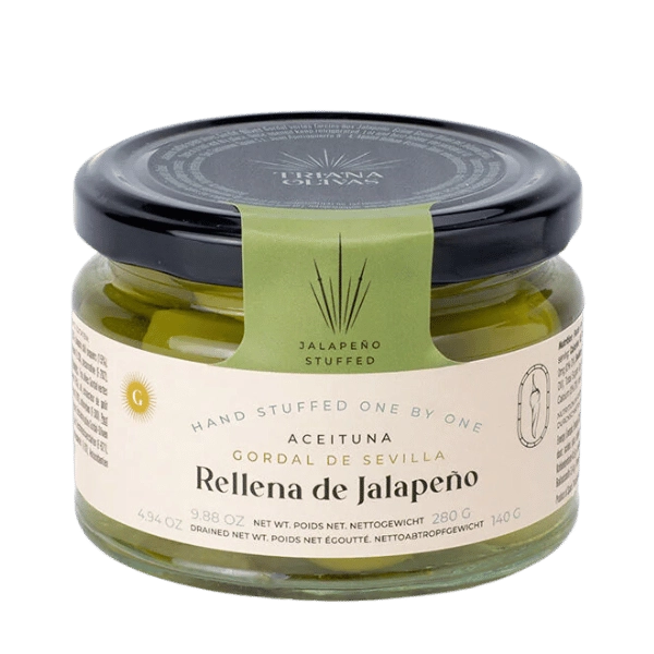 Triana Olivas Jalapeño Stuffed Gordal Olives