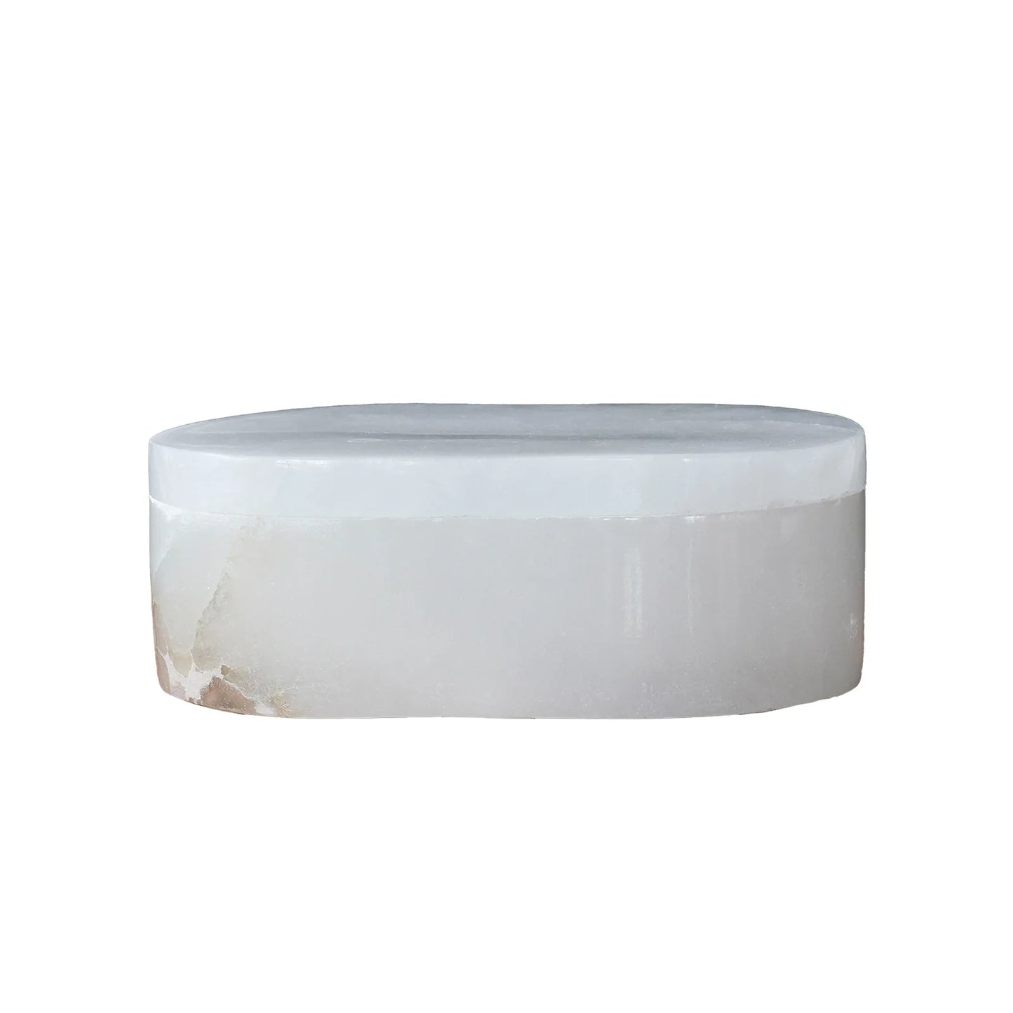 Small Alabaster Box Oval