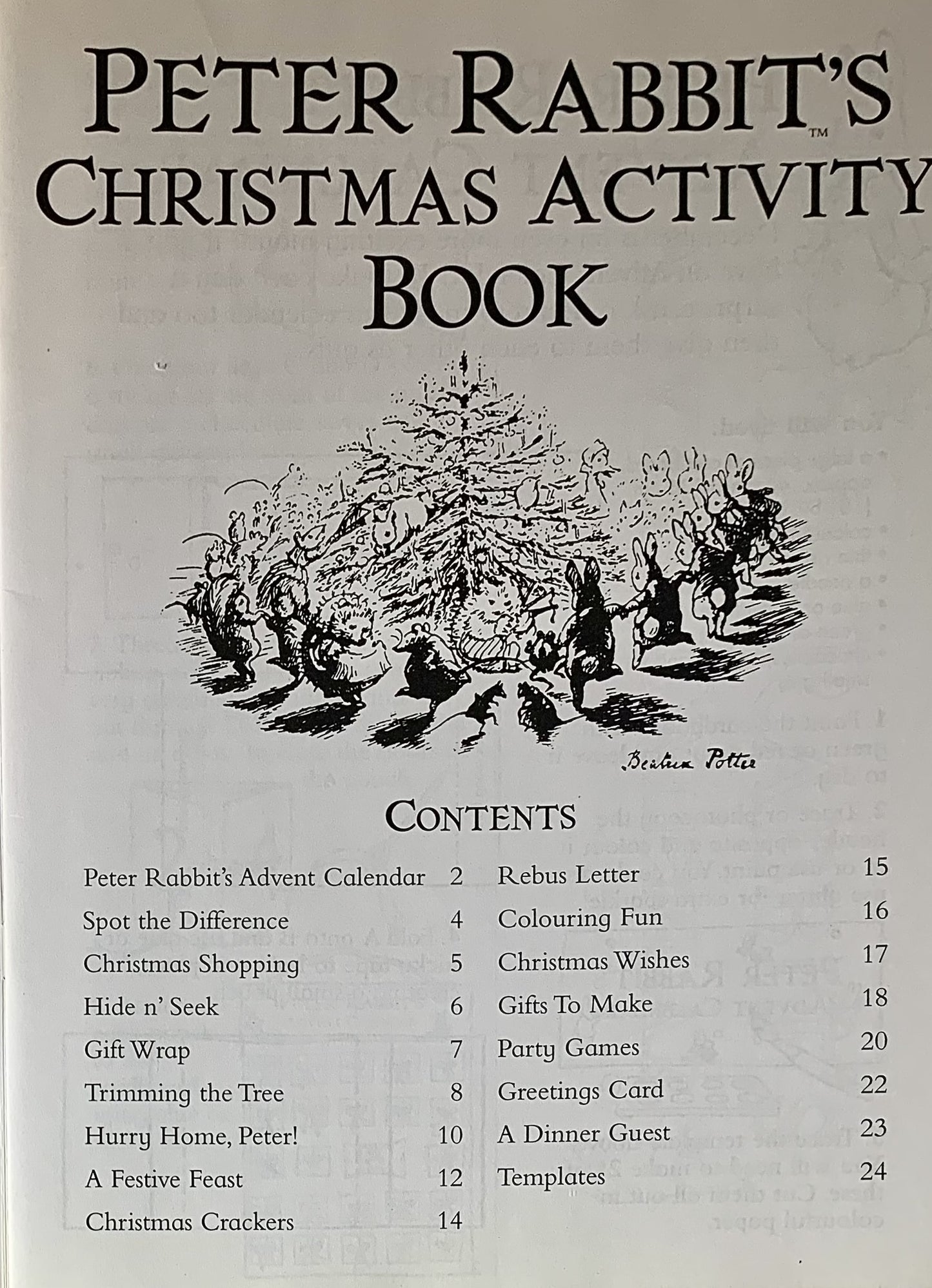 Peter Rabbit's Christmas Activity Book