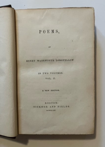 Poems by Henry Wadsworth Longfellow