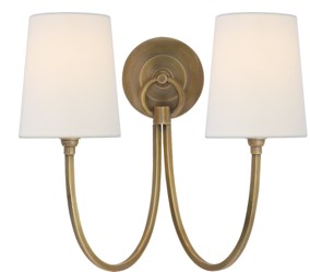 Reed Double Sconce