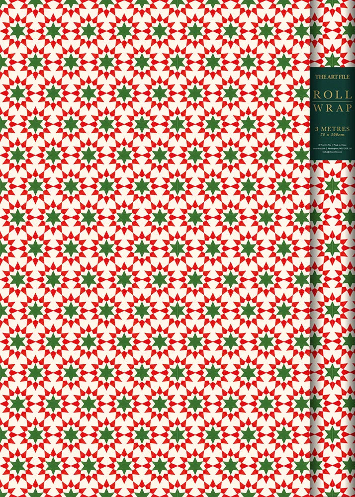 Geo Stars Roll Wrap