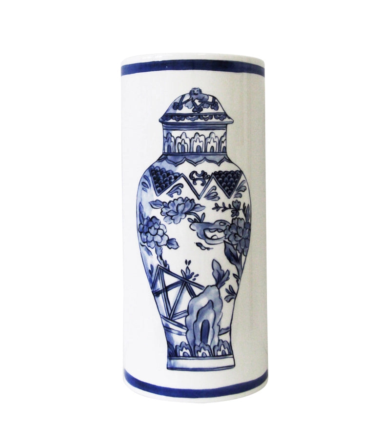 Well Versed Large Vase-Blue