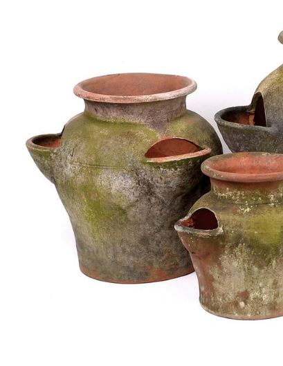 Aged Strawberry Planter