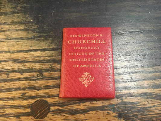 Sir Winston S. Churchill, Honorary Citizen of the United States of America by Act of Congress April 9, 1963
