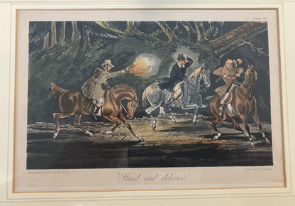 Rare Set of Four Prints from Memoirs of the Life of the Late John Mytton, Esq Framed Together Series 1