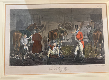 Rare Set of Four Prints from Memoirs of the Life of the Late John Mytton, Esq Framed Together Series 1