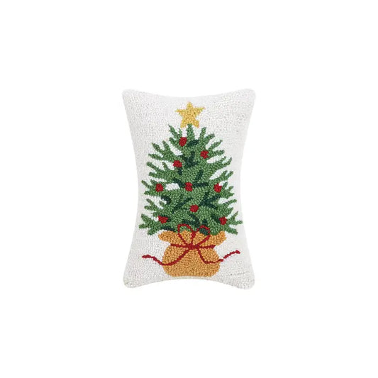 Wrapped Christmas Tree Hook Pillow
