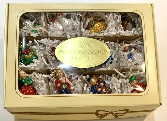 Twelve Days of Christmas - Boxed set of 12 ornaments