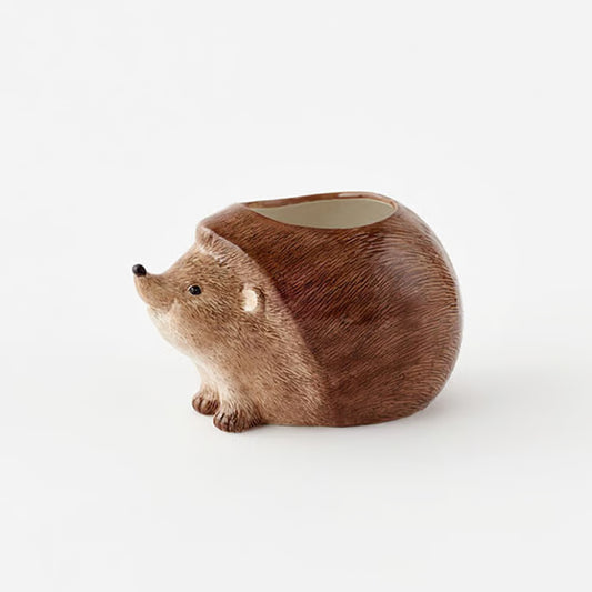 Hedgehog Planter Ceramic 10.5"