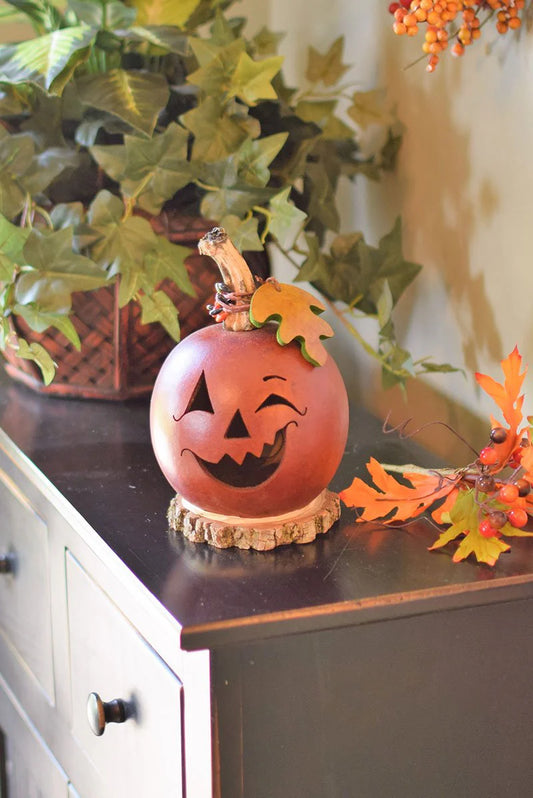 Fredrick - Small Lit Jack-O-Lantern