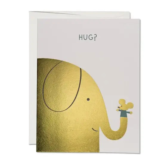 Elephant Hugs Encouragement Greeting Card