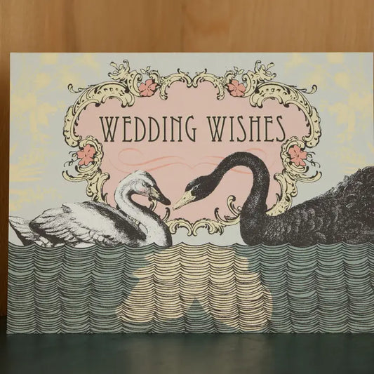 Swan Wedding Card