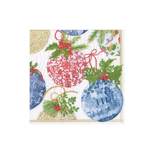 Porcelain Ornaments Paper Cocktail Napkins - 20 Per Package