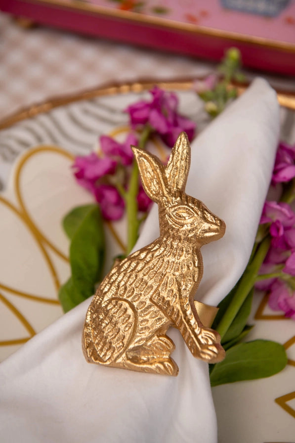 Rabbit Napkin Rings set of 4
