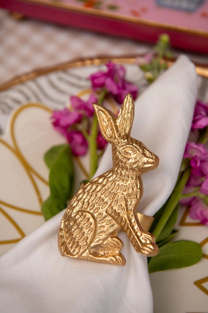Rabbit Napkin Rings set of 4