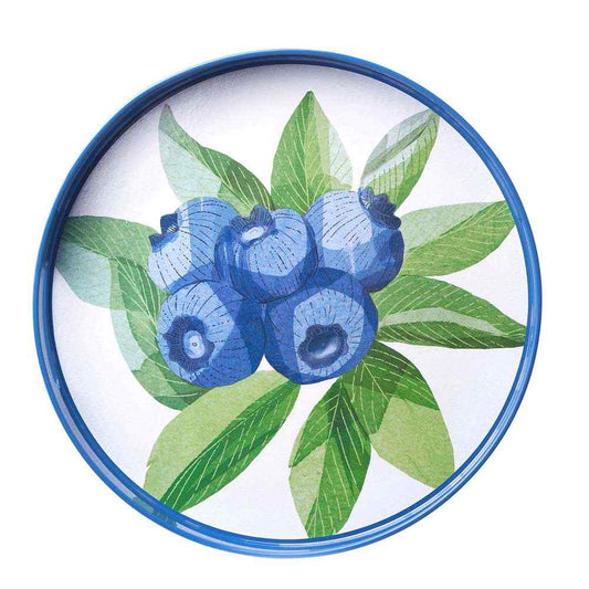 Blueberry Bunch 15'' Round Tray