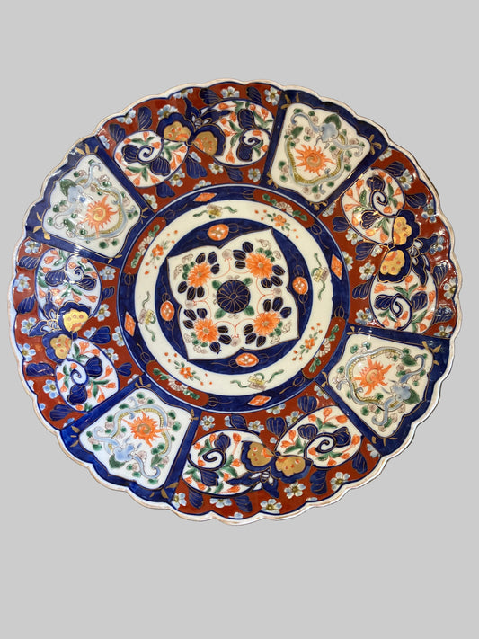 Antique Imari 12” Plate