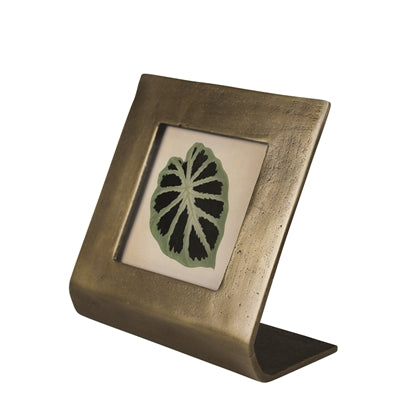 Ridley Picture Frame, Brass  Square 4x4
