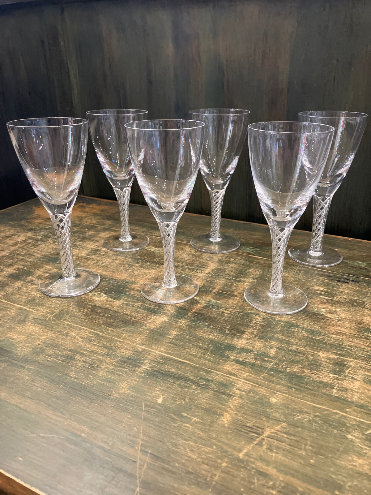 Vintage Wine Glasses Set of 6