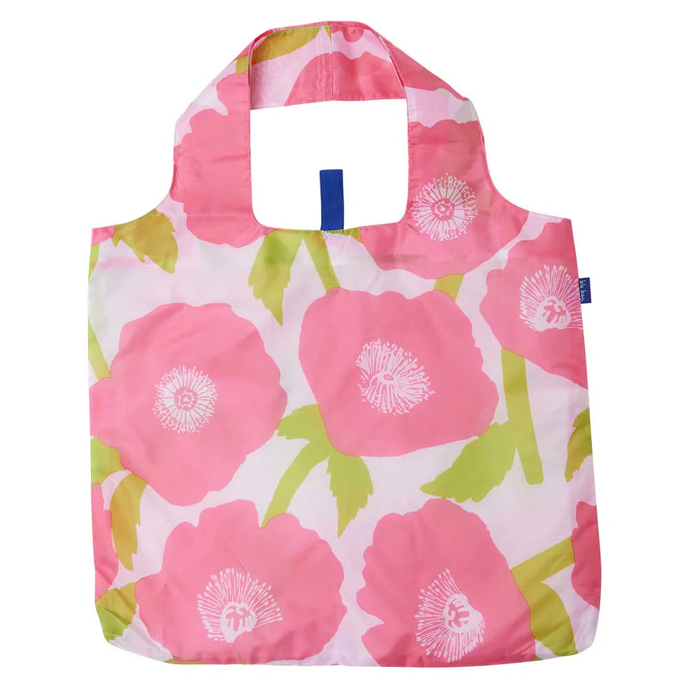 Poppies Pink Blu Bag