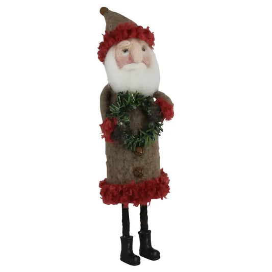 Felt Festive Santa with Wreath