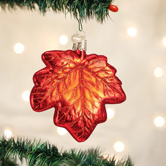 Red Maple Leaf Ornament