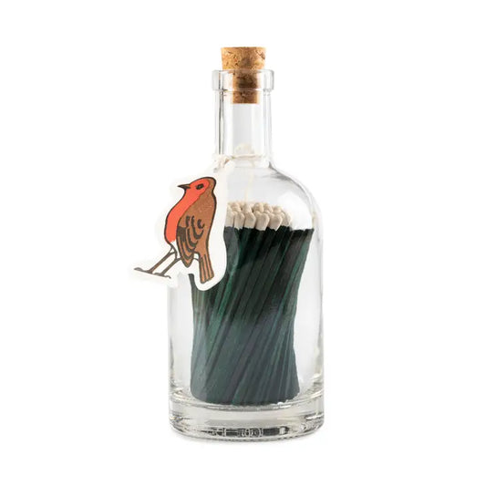 Robin Glass Bottle Matches